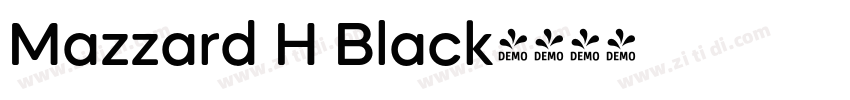 Mazzard H Black字体转换